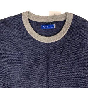 APT.9 Men’s Crewneck Sweater S Blue & Gray